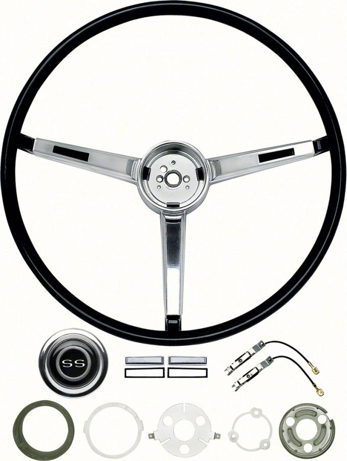 OER 1967 Chevy II / Nova Steering Wheel Kit - SS Models - Deluxe Interior *R3495