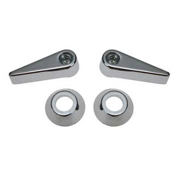 OER 1970 Mustang Seat Latch Handle and Bezel Kit 62622B