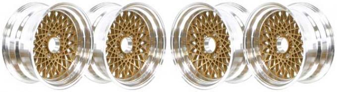 OER 1982-92 Camaro / Firebird 16" x 8" Gold GTA Style Alloy Wheel Set *R4407