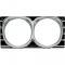 OER 1967 Impala / Full-Size Headlamp Bezels 3885963