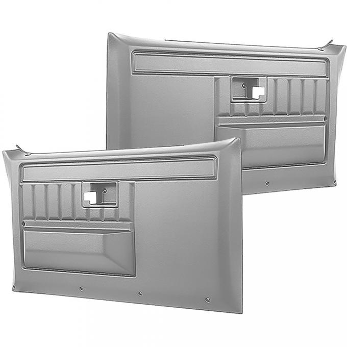 OER 1981-91 Chevy, GMC, Pickup, Blazer, Jimmy, Suburban, Front Door Panels, Gray, Pair TL310803