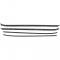 Camaro Window Felt Weatherstrip Kit, Inner And Outer, for Cars without Chrome Moldings, 1970-1981