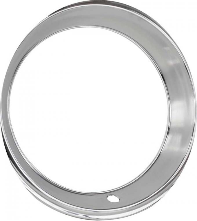 OER 14" x 6" or 14" x 7" Factory Style 2-1/2" Deep Rallye Wheel Trim Ring Stainless Steel, Polished MW924