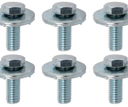 OER 1966-72 GM Convertible Top Frame Pivot Bolt Set, 6-piece Set C953694