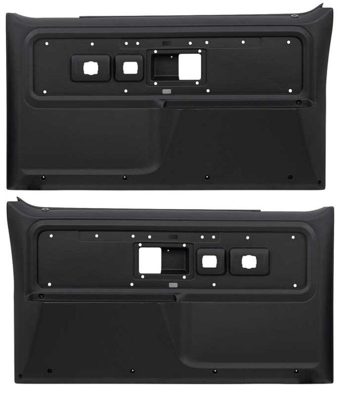 OER 1977-80 Chevrolet/GMC Truck, Blazer, Jimmy, Suburban, Front Door Panels, Silverado, Black TL310701