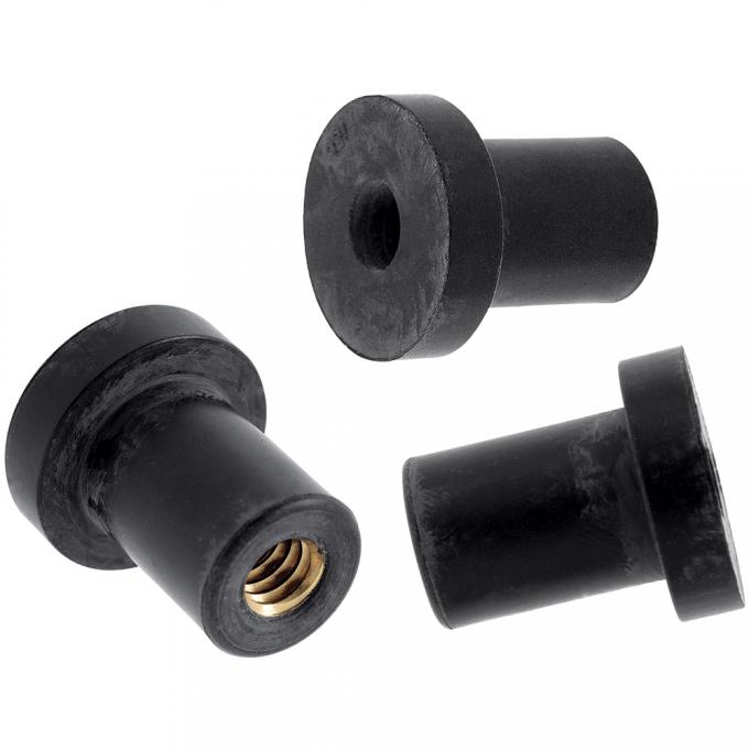 OER Voltage Regulator Rubber Well Nut, 10-24 Thread, Fits 3/8" Hole, 3 Piece Set *A16240K