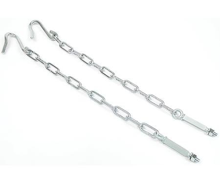 OER 1941-53 Chevrolet, GMC Stepside Pickup, Tailgate Chains, Zinc Plated 100668