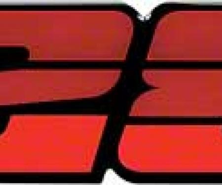 OER 1982-84 Camaro Z28 Red Rear Panel Emblem with Silver Bow Tie 14065284