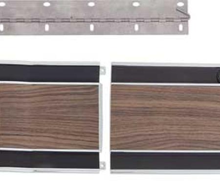 OER 1969-70 Mopar B-Body With Manual Transmission 5 Piece Woodgrain Console Trim Set *MB535