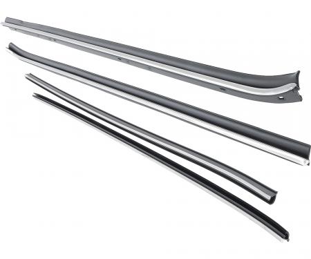 Camaro Window Felt Weatherstrip Kit, Inner And Outer, for Cars without Chrome Moldings, 1970-1981