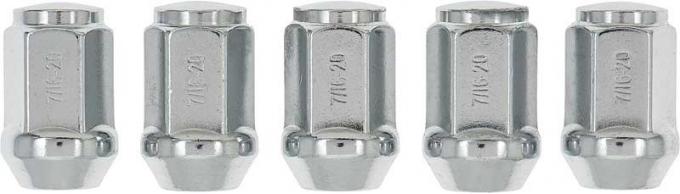 OER 7/16" X 20 Acorn Lug Nut Set, 5 Pieces, Chrome 716201