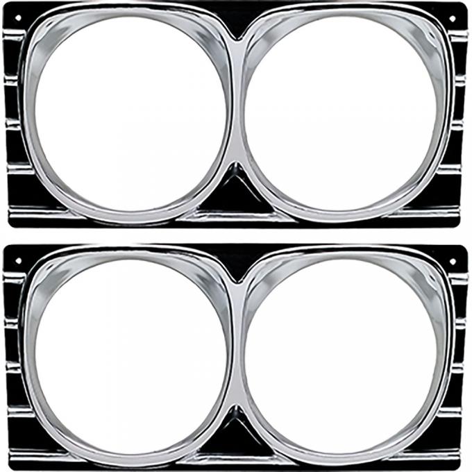 OER 1967 Impala / Full-Size Headlamp Bezels 3885963