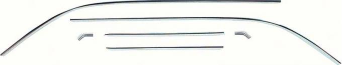 OER 1967-69 Camaro / Firebird Coupe Roof Drip Molding Kit - 6 Piece Set *R6020