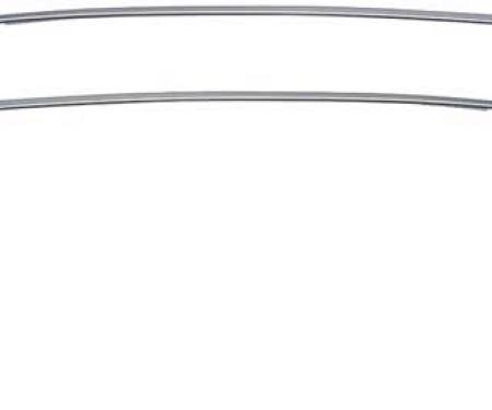 OER 1970-81 Camaro / Firebird Roof Drip Moldings Stainless Steel 748626