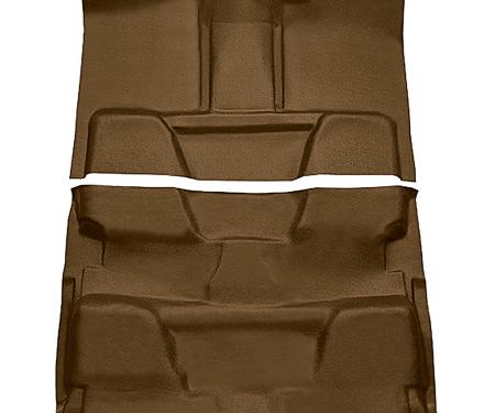 OER 1973-80 Chevrolet, GMC Pickup, Crew Cab, Molded Vinyl Flooring Kit, Vinyl, Standard Backing, Column Shift, Automatic or 3-Speed Manual, 2WD, Beige T3772728