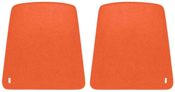 OER 1969 Camaro Hugger Orange Bucket Seat Back Panels K1011