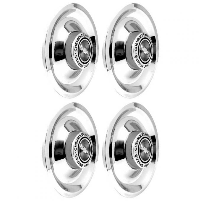 OER 4 Piece Chrome Disc Brake Rally Wheel Cap Set *WR1014C