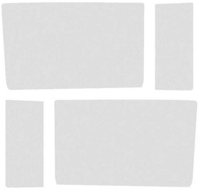 OER 1955-57 Chevrolet Sedan Delivery 4-Piece Grey Custom Tint Side Window Glass Set TF41055D