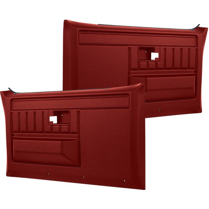 OER 1981-91 Chevy, GMC, Pickup, Blazer, Jimmy, Suburban, Front Door Panels, Red, Pair TL310804