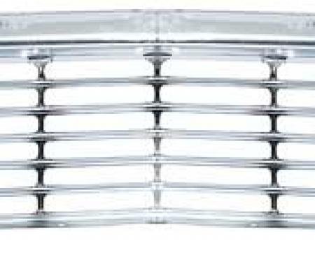 OER 1966 Impala / Full Size Chevrolet Upper Grill - Stamped Aluminum 3869745