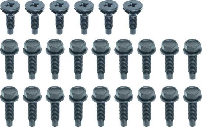 OER 1967 Camaro / Firebird Door Hinge Bolt/Screw Set - 24 Piece 748613