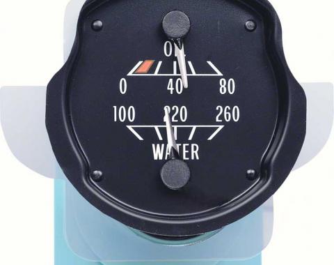 OER 1970-78 Firebird Rally Oil pressure/Water Temperature Gauge 6493193