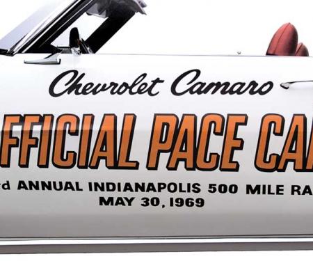 OER 1969 Camaro Indy 500 Pace Car Door Decal Set PC011