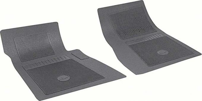 OER Chevrolet 2 Piece Black Front Bow Tie Floor Mat Set FP72001