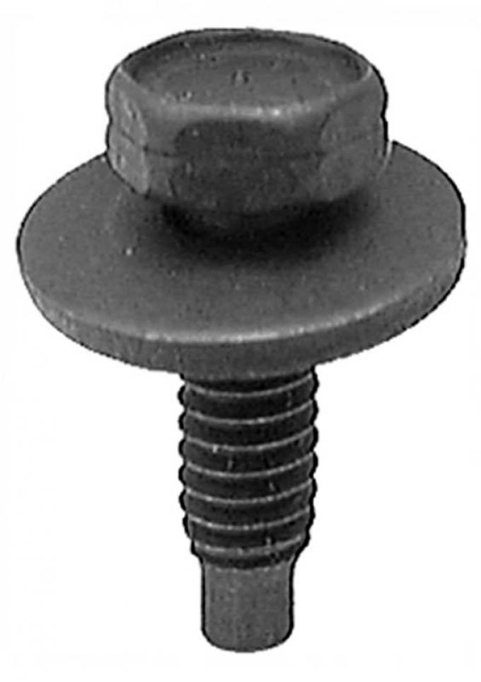 Hex Head Sems® Body Bolt W/Dog Point 1/4-20 X 1-3/16'' - Black