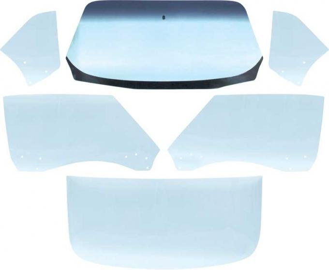 OER 1968-69 Camaro / Firebird Coupe 6 Piece Clear Glass Kit *E351C