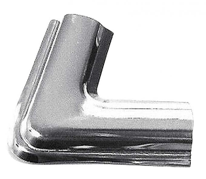 OER 1963-91 Chevrolet, GMC, Rear Window Lockstrip Corner Joint Clip, L-Shaped, LH or RH, Chrome, Each 337837