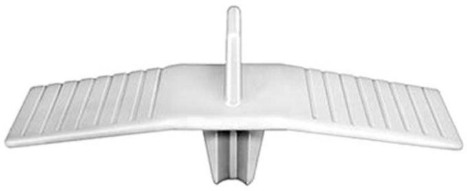 Nylon Universal Break Off Style Molding Clip, Push In Type, 3" Wide, White Nylon A8581