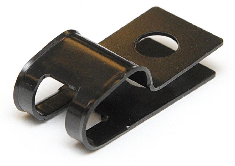 Brake & Fuel Line Clamp, Double R Style 3/8